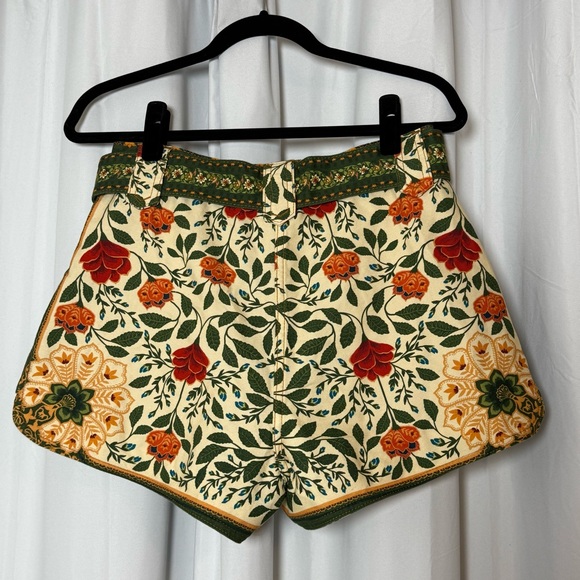 Farm Rio Sand Garden Tapestry Shorts Womens 29 NWT - Picture 7 of 15